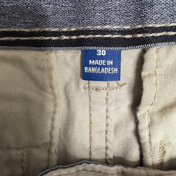 George Mens Size 30 Below The Knee Bowery Cargo Shorts Comfort Waist & Stretch - Picture 5 of 9